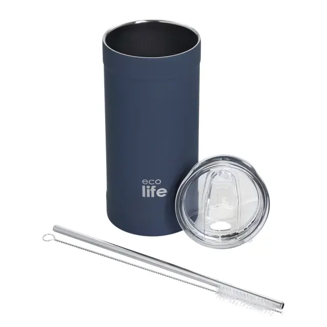 Ecolife®- Coffee Thermos 500ml- Sapphire Blue. 2