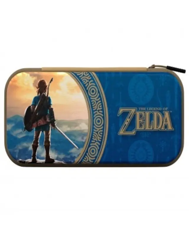PDP Deluxe Travel Case Zelda Hyrule Blue Licensed Switch - Nintendo Switch