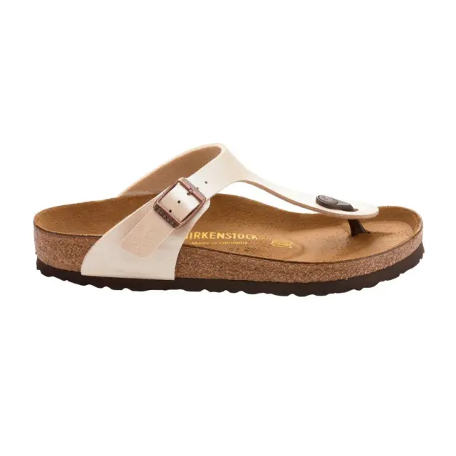 Birkenstock Σαγιονάρες Γυναικείο Birko-Flor(ανθεκτικό υλικό της Birkenstock-επιτρέπει την επαφή με το νερό) Μπεζ BIR/GIZEH GRACEFUL 943871 WHITE P