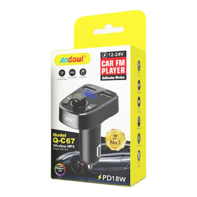 Andowl Q-C67 Transmitter Αυτοκινήτου Mp3 Black
