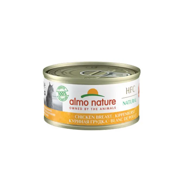 Almo Nature Cat Adult HFC Natural Κονσέρβα Στήθος Κοτόπουλο 70gr Μονόχρωμο
