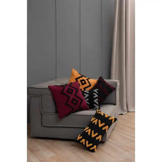 Μαξιλαροθήκη Διακόσμησης Palamaiki Mat Bordeaux 30x50 3