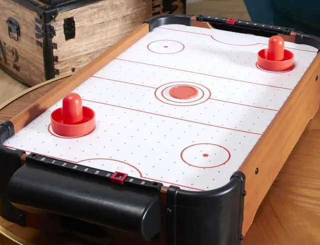 Ξύλινο επιτραπέζιο Air Hockey Mister Gadget με διαστάσεις 48.5x30x8.5cm MG3260 3