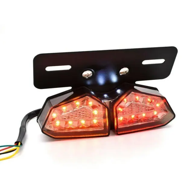 Πίσω Φανάρι Φλας/Στοπ/Πορείας 12V 18 SMD IP66 και Βάση Πινακίδας Μαύρο OEM 2