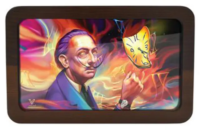 V-Syndicate Rolling Tray Ξύλινος Δίσκος Dalirious 3D - Medium (30x18cm)