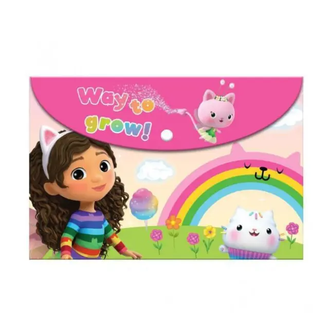 Diakakis Φάκελος Κουμπί Α4 Gabbys Dollhouse (000574010)