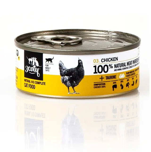 3COTY Chicken - wet cat food - 80g