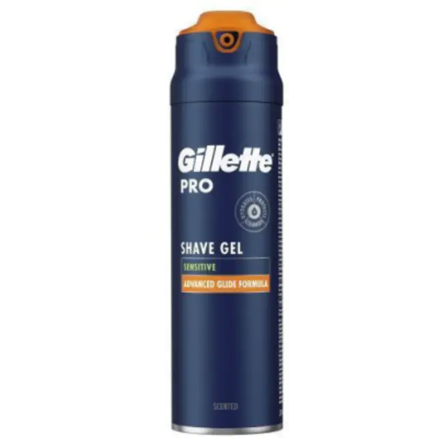 Gillette Pro Sensitive Gel Aνδρικό Tζελ Ξυρίσματος με Αλόη για Ευαίσθητες Επιδερμίδες, 200ml