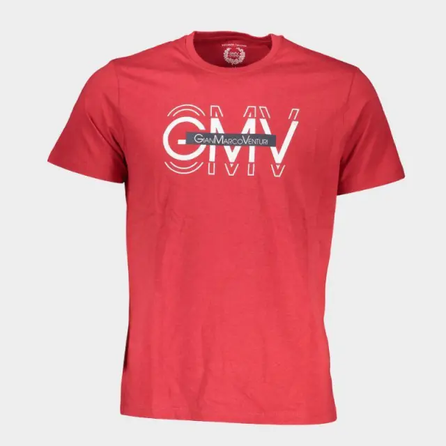 T-Shirt Gian Marco Venturi AU00781 Κόκκινο - 2XL