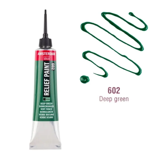 Talens Amsterdam Περίγραμμα, 602 Deep Green - 20ml