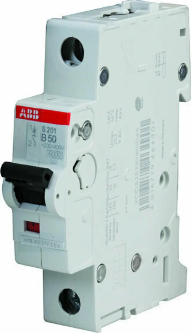 S201-B50 Miniature Circuit Breaker - 1P - B - 50 A
