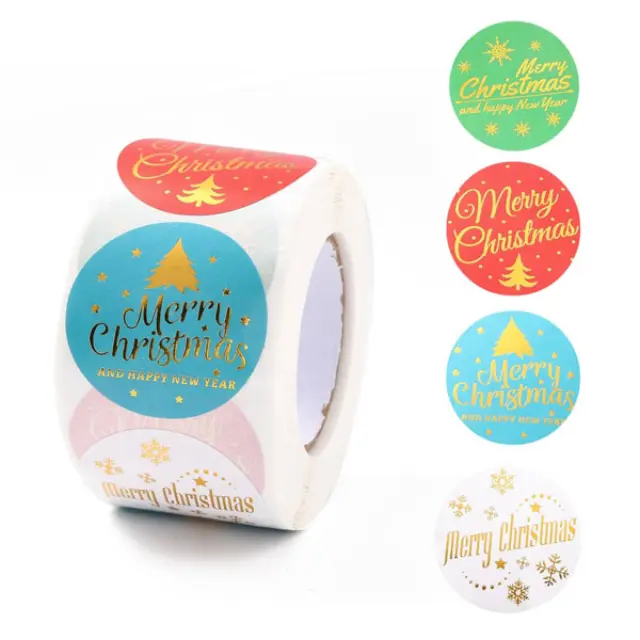 Αυτοκόλλητα Christmas Decorations 35mm - 500τεμ/ρολό