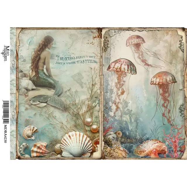 Ριζόχαρτο Maja's Memories, 22.5x32cm, Θαλασσινές κάρτες, MDRA4230