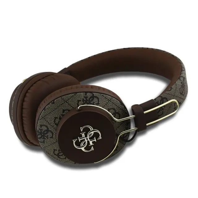 Guess PU 4G Metal Logo ENC Wireless Headphone Brown 2
