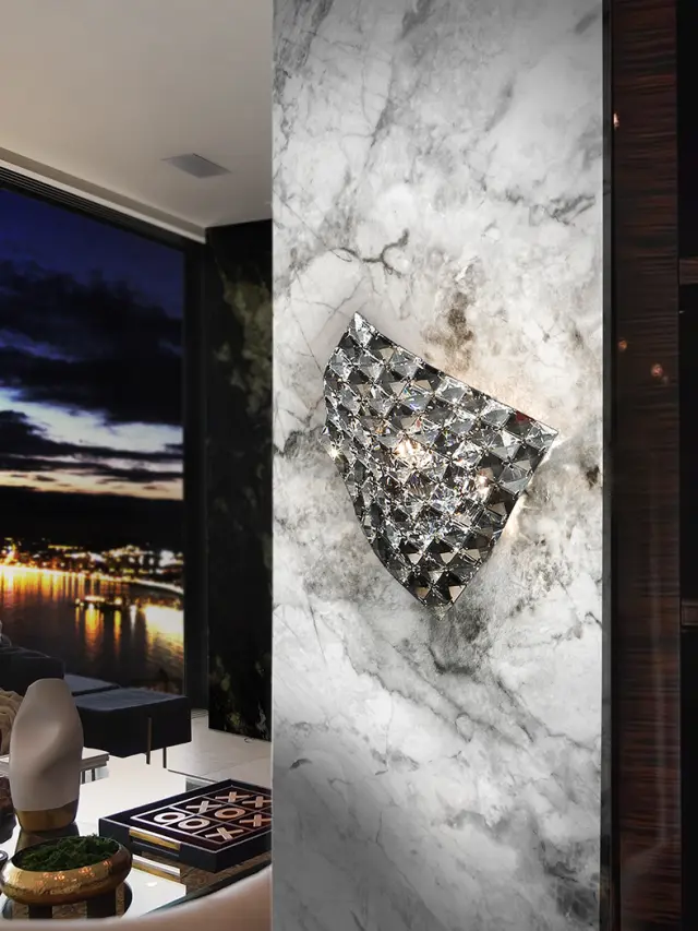 SATEN WALL LAMP 1L φωτιστικό απλίκα Χρώμιο 2