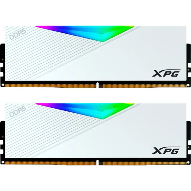 ADATA DIMM 64 GB DDR5-6400 (2x 32 GB) Dual-Kit (white, AX5U6400C3232G-DCLARWH, Lancer RGB, INTEL XMP)