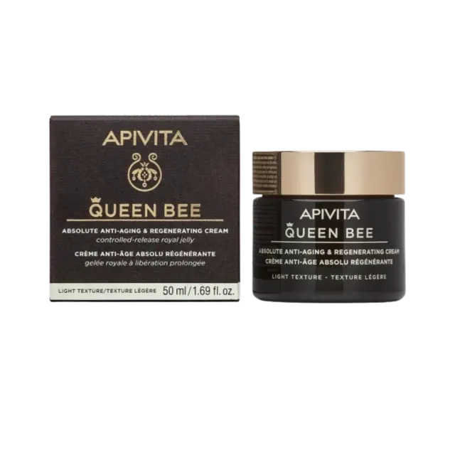 Apivita Queen Bee Κρέμα Προσώπου Απόλυτης Αντιγήρανσης Ελαφριάς Υφής 50ml