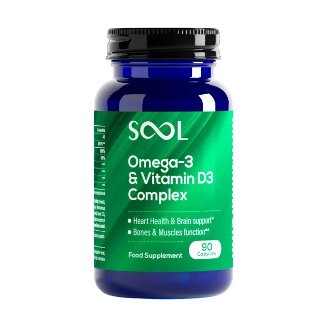 Omega-3 & Vitamin D3 Complex – 90 Soft Gels