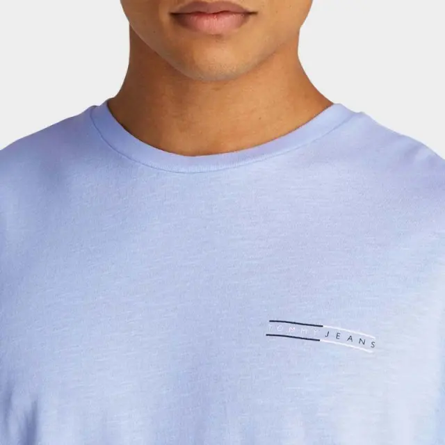 Tommy Hilfiger - Ανδρικό T-shirt b Reg Graphic Slub Ext Regular Fit DM0DM21303-C3Q Γαλάζιο - S 2
