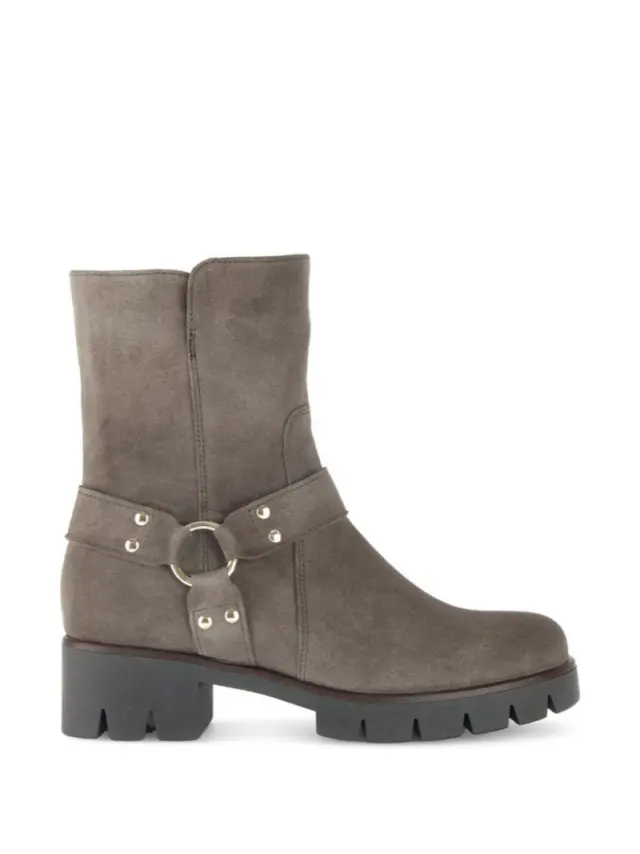 Gabor Μποτάκια Γυναικείο δέρμα Nubuck Γκρί GAB/51713 10-MOHAIR 3