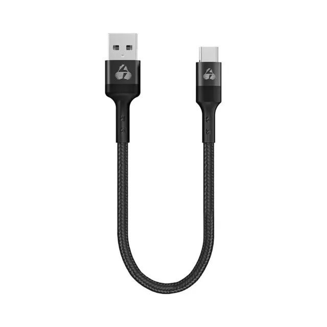 Powertech PTR-0166 PD 60W Charge & Sync Cable USB To USB-C 0.25m Μαύρο