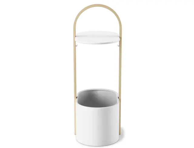 Βοηθητικό Τραπεζάκι Bellwood Umbra με διαστάσεις 35x24x69cm - White1013760-668 3