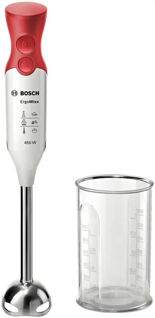 Bosch MSM64110 blender Immersion blender 450 W Red - White