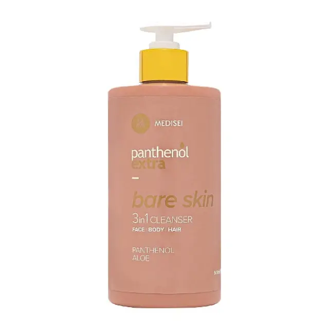Panthenol Extra Bare Skin 3 in 1 Cleanser Πρόσωπο-Σώμα-Μαλλιά, 500ml