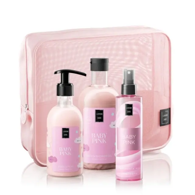 Promo Baby Pink Body Care Set Περιποίησης Σώματος Με Baby Pink Shower Gel Αφρόλουτρο 500ml Body Lotion Κρέμα Σώματος 300ml Baby Pink Mist 200ml