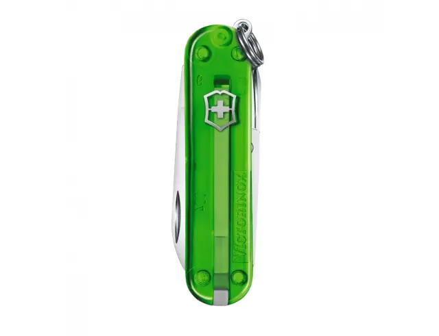 Ελβετικός Σουγιάς Victorinox Classic SD Transparent με 7 λειτουργίες και μήκος 5.8cm - Green Tea0.6223.T41G 2