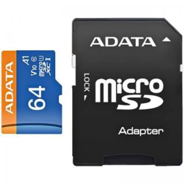 Κάρτα μνήμης Micro SDXC U1 C10 UHS-I Adata Premier 100MB/s 64GB + 1 ADP N71321 2