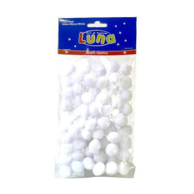 Luna Pompoms Λευκό 25mm (000620403)