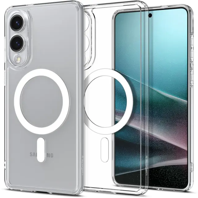 Spigen Θήκη Κινητού Galaxy S25 Edge Ultra Hybrid Mag Magsafe Clear / White