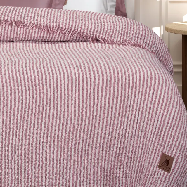 Κουβέρτα 220x240 Υπέρδιπλη Μουσελίνα Greenwich Polo Club 3466 Nude 100% βαμβακερό 2