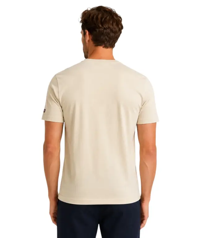 Norway Nautical School - Ανδρικό T-shirt Κοντομάνικο 846061-BEIGE Μπεζ 2