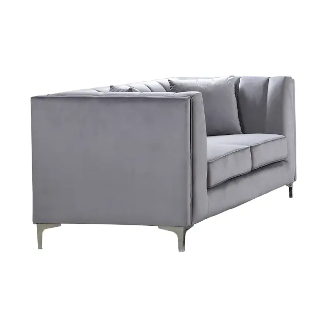 Καναπές PARSON Διθέσιο Ύφασμα Σκούρο Γκρι Velure 159x87x83cm