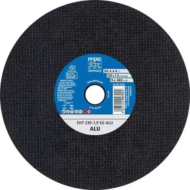 ΤΡΟΧΟΣ ΚΟΠΗΣ ΑΛΟΥΜΙΝΙΟΥ Φ230X1,9MM PFERD 61328119
