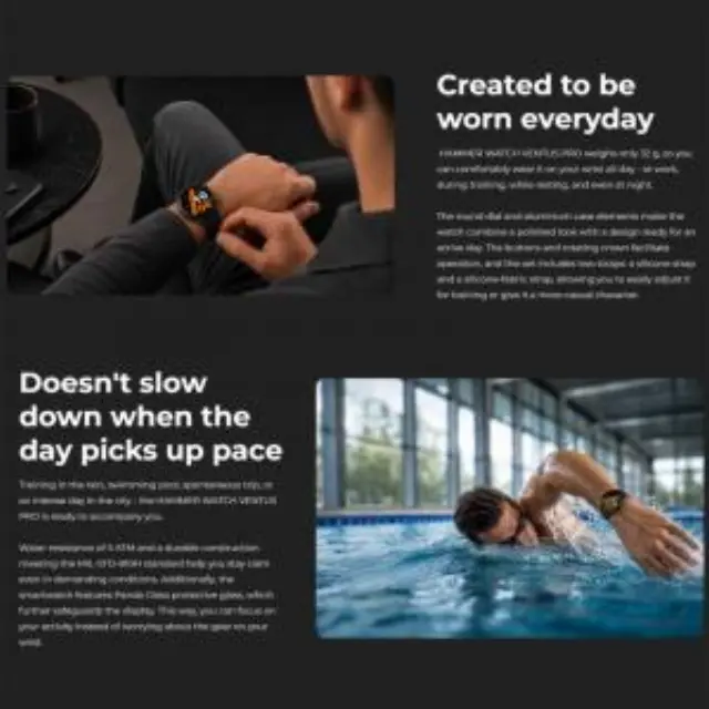 Smartwatch Hammer Watch Ventus Pro 1.43" Μαύρο N71921 3