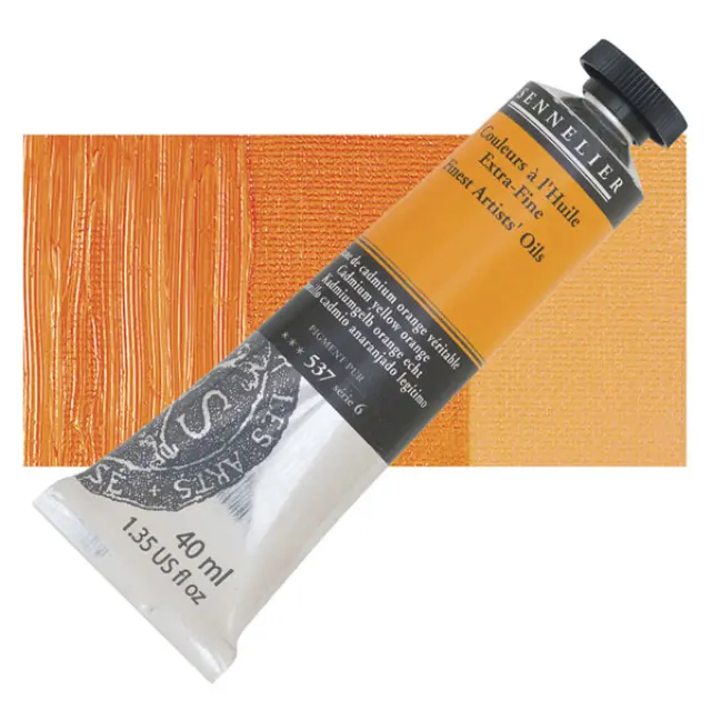 Sennelier Λάδι Finest Artists Oil 537 Cadmium Yellow Orange - 40ml