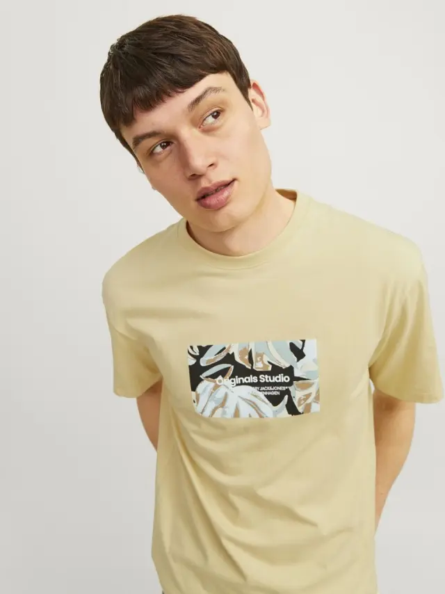 JORSEQUOIA TEE SS CREW NECK LN italian straw 2