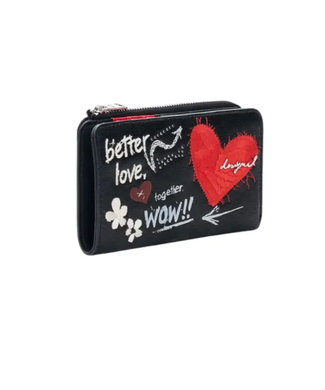 Desigual - Γυναικείο πορτοφόλι Wow Emma 26WAYP34-2000 Μαύρο 2