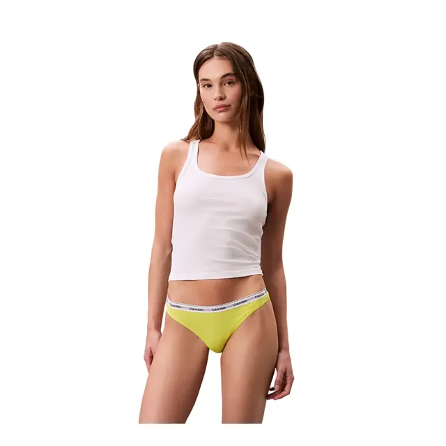 Calvin Klein Γυναικείο String Modern Logo Thong, Χρώμα Kewl Lime