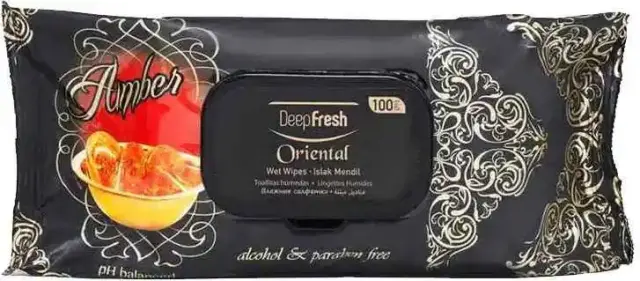 Deep Fresh Oriental Amber Υγρά Μαντήλια Καθαρισμού 100 τμχ