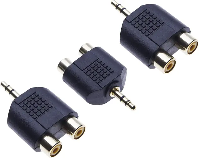 Μετατροπέας Stereo 3.5mm Σε 2 RCA Θηλ. 02.008.0003