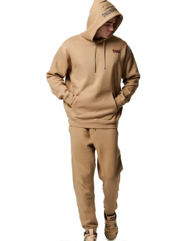 Body Action Ανδρικό Παντελόνι Φόρμας Fleece 023444-NATURALMOCHA - XL 2