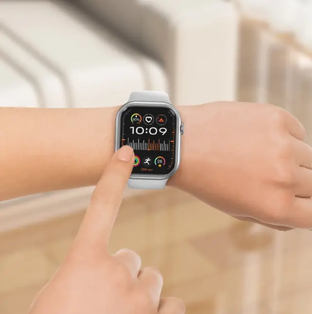 Hoco Smartwatch Bluetooth 2.02 ιντσών με λειτουργία κλήσεων και καρδιακού ρυθμού Ασημί Y23 3