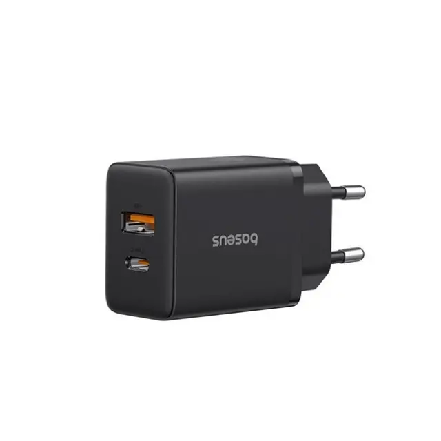 Baseus Φορτιστής Cube Pro 30W USB-C / USB-A Black