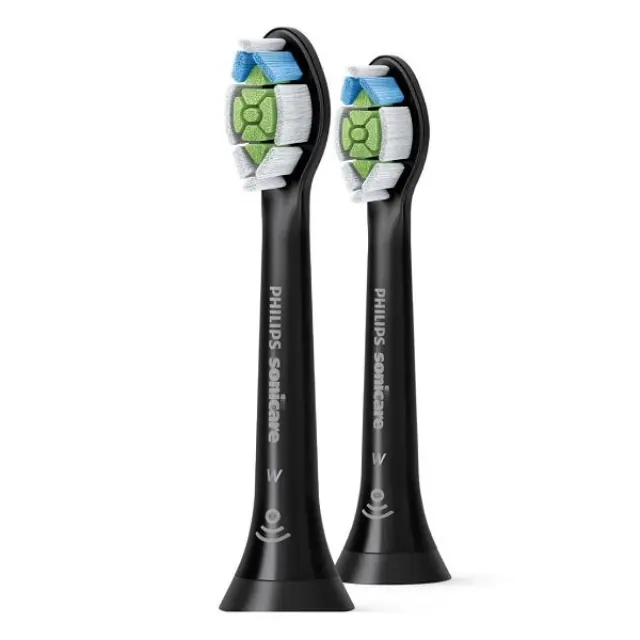 Philips Sonicare HX6062/11 Optimal White Typical Sonic Ανταλλακτικές Κεφαλές Οδοντόβουρτσας Μαύρη 2τεμ
