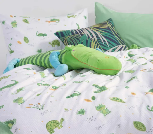 ΠΑΙΔΙΚΑ ΣΕΤ ΣΕΝΤΟΝΙΑ ΜΟΝΑ CUTE REPTILES 170X260 NEF-NEF HOMEWARE 3