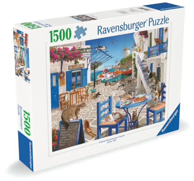 Ravensburger - Cats Of Mykonos - 1500p 12001450 - Toys